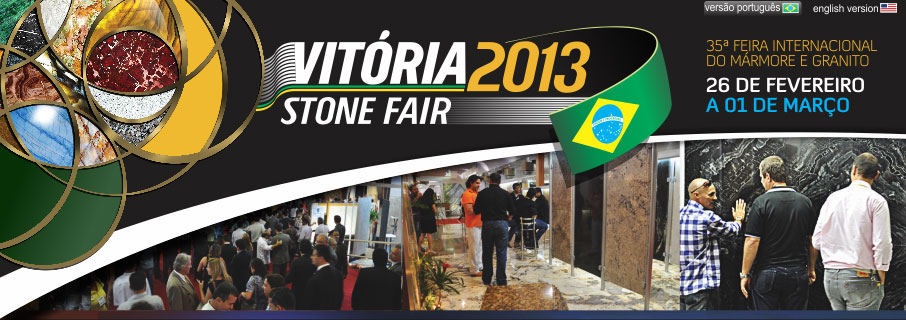 VITÓRIA STONE FAIR 2013 - Inicia hoje a maior feira de mármores e granitos do Brasil